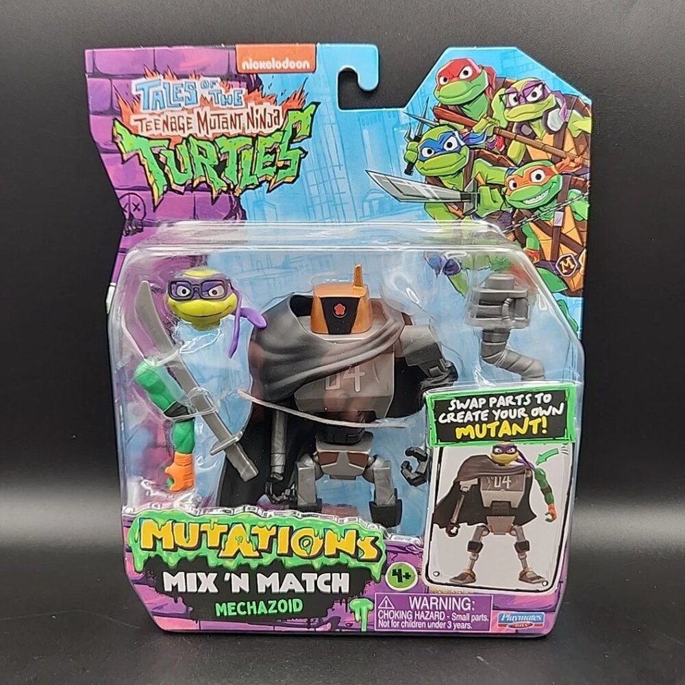MECHAZOID Teenage Mutant Ninja Turtle Mutations Mix 'n Match TMNT Leo’s Head NEW